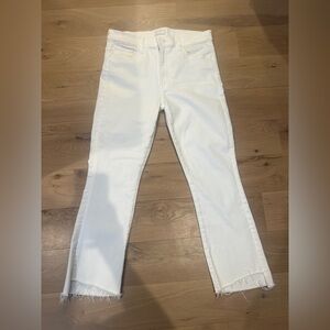 Mother Insider Crop Step Fray